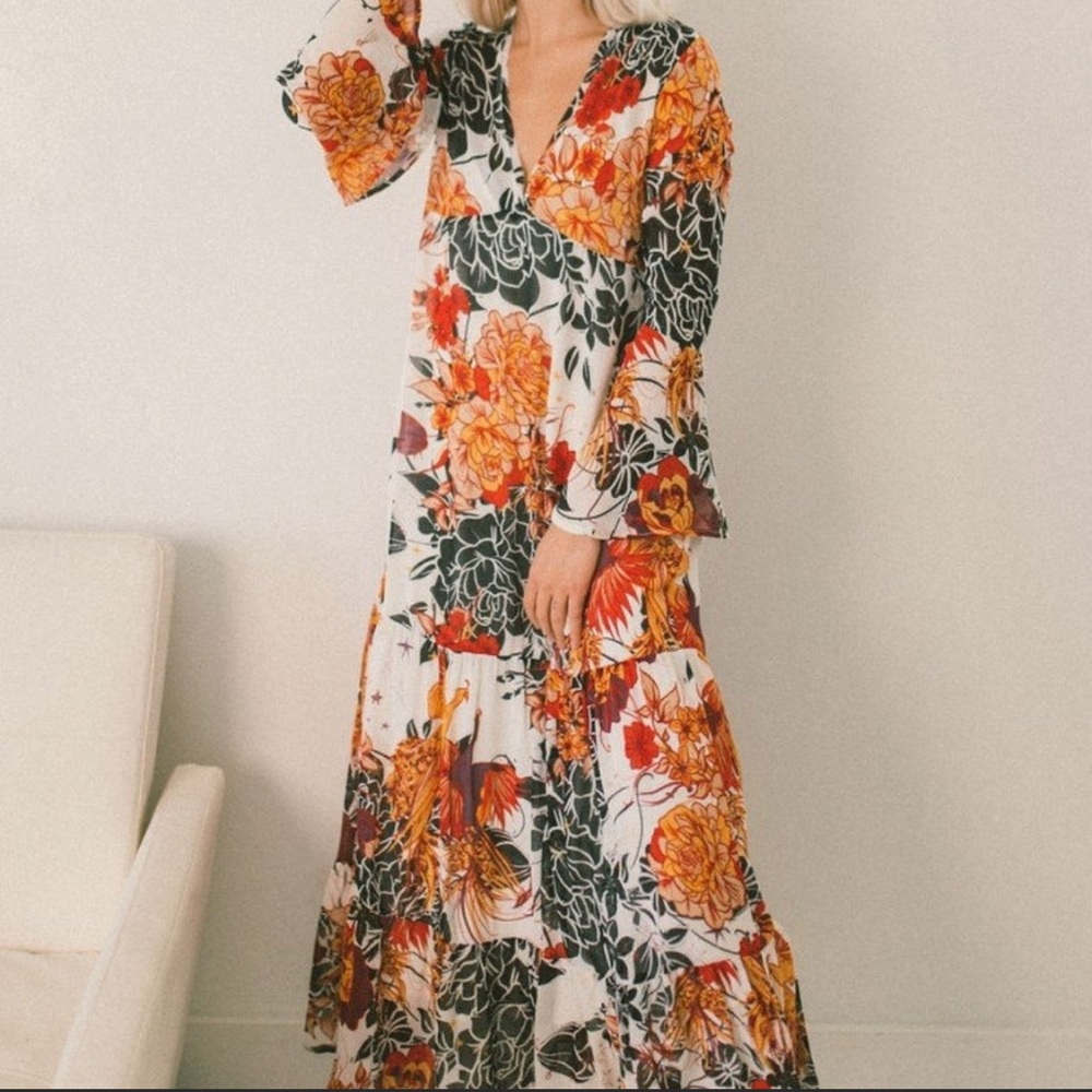 New Morroccan Roll Maxi Dress by Free People ivory